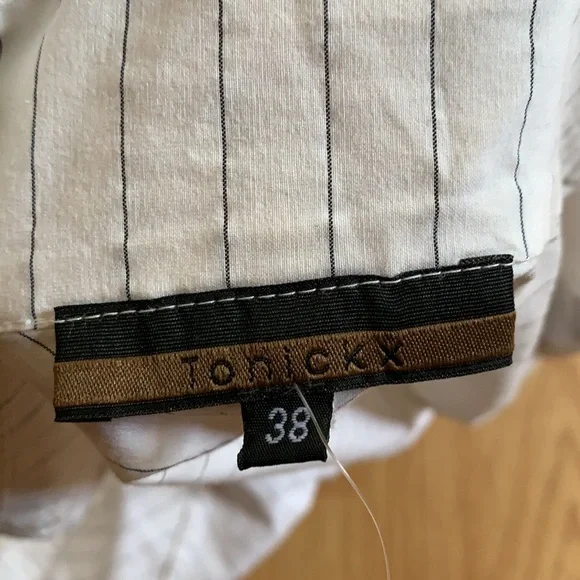 Vintage Y2k Tonickx White button down top size s - Picture 2 of 7
